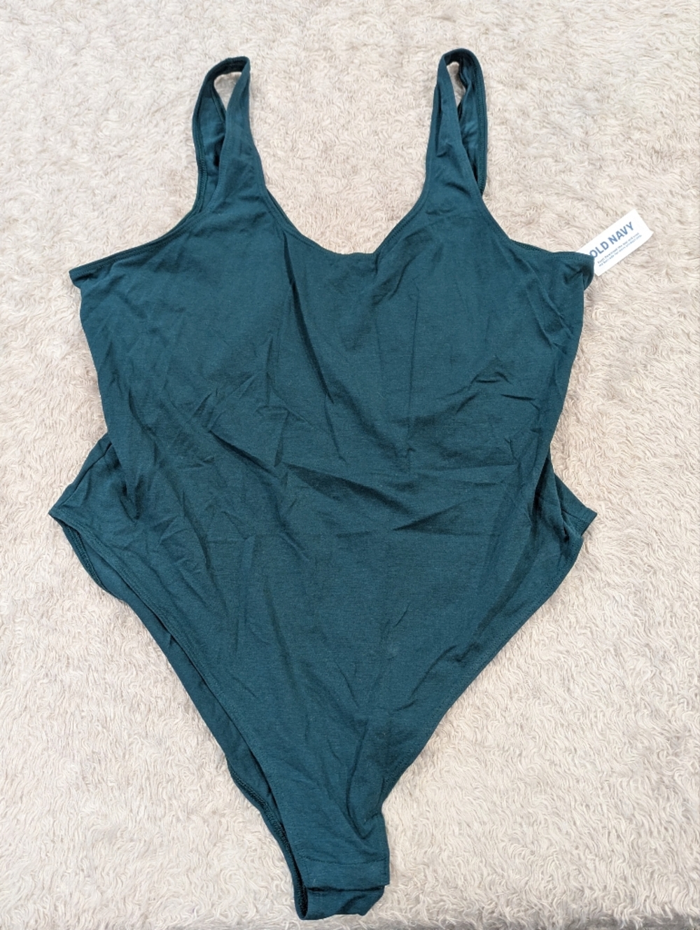 NWT Old Navy Bodysuit In Jet Stream Blue Green Sz XL - Picture 2 of 5